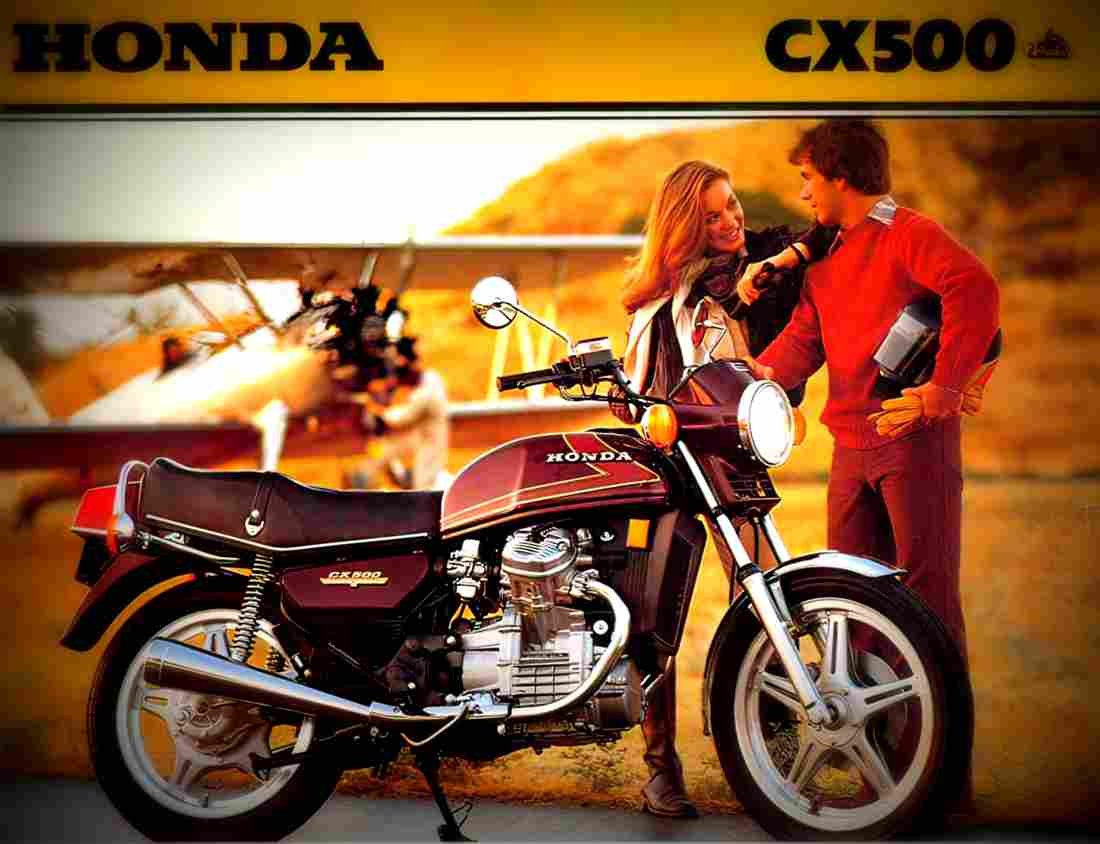 Honda CX 500 1981 5 motorbike A4 Photo Print