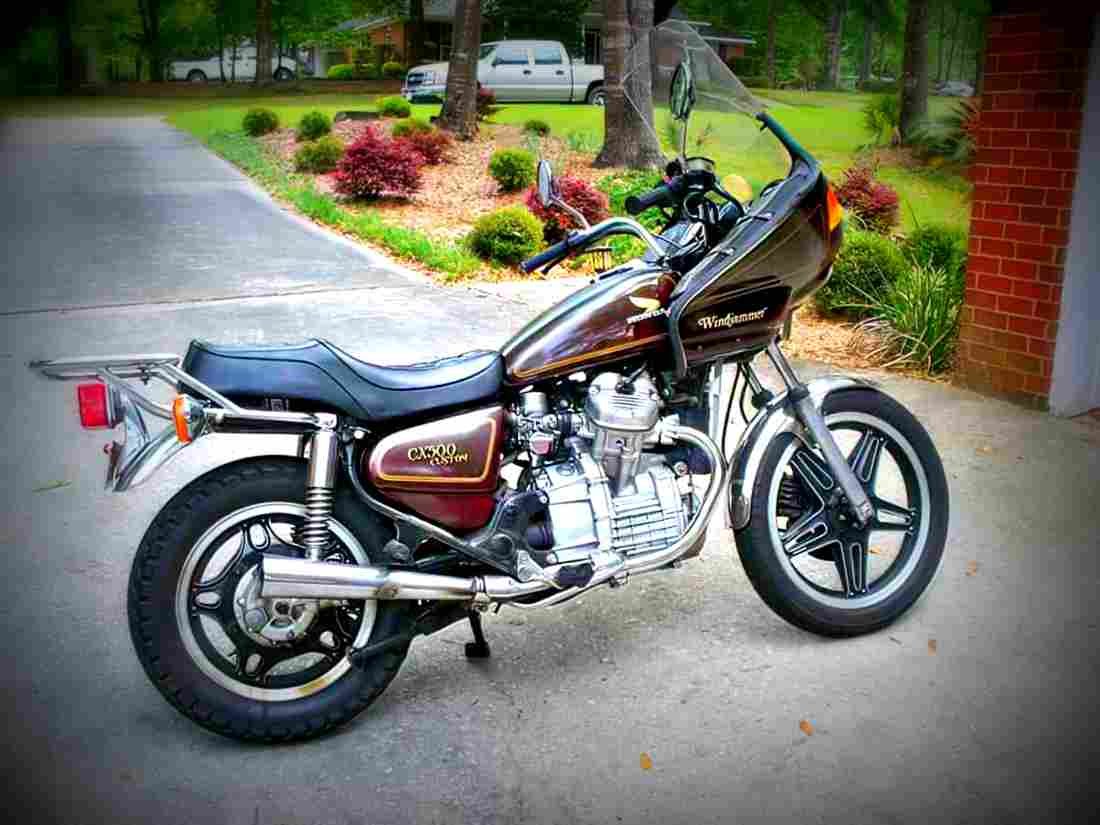 Honda CX 500 E 1982 5 motorbike A4 Photo Print
