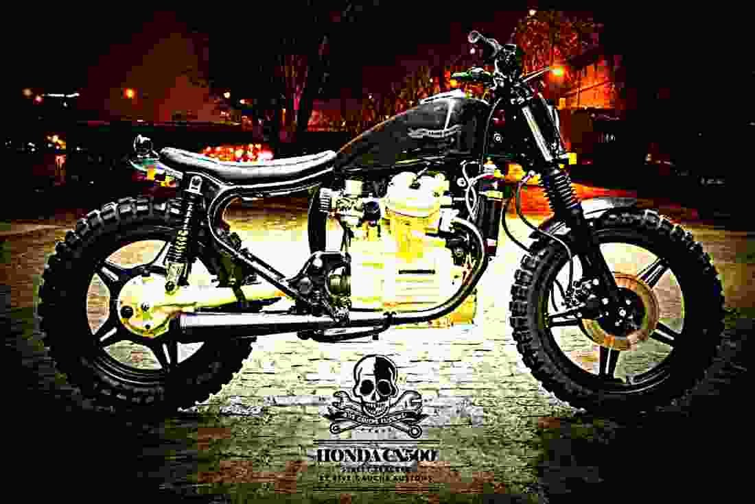 Honda CX 500 E 1983 5 motorbike A4 Photo Print