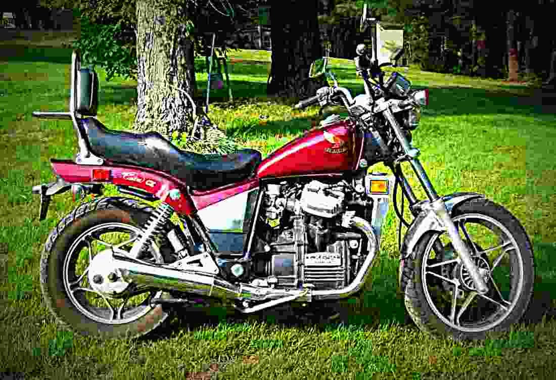 Honda CX 500 E (reduced effect) 1983 2 motorbike A4 Photo Print