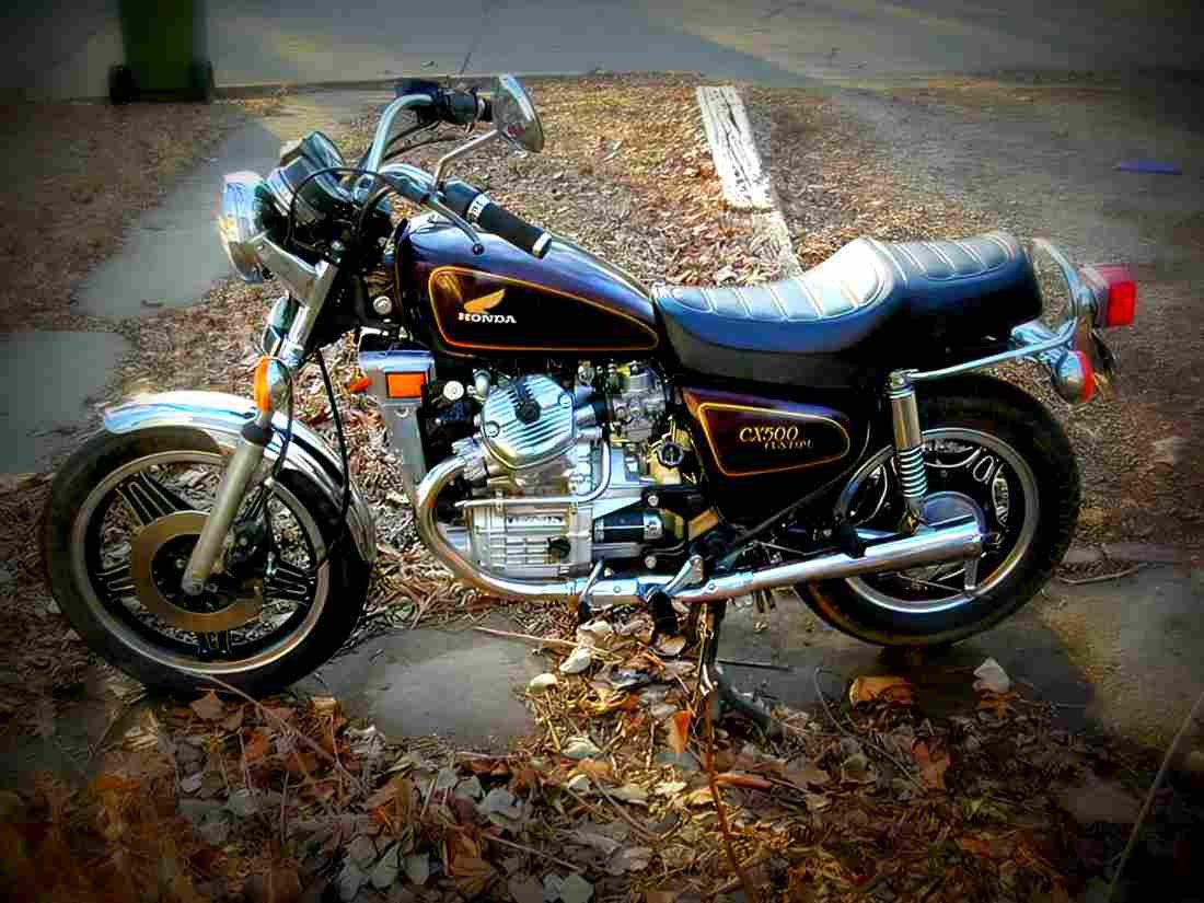 Honda CX 500 SC 1983 4 motorbike A4 Photo Print