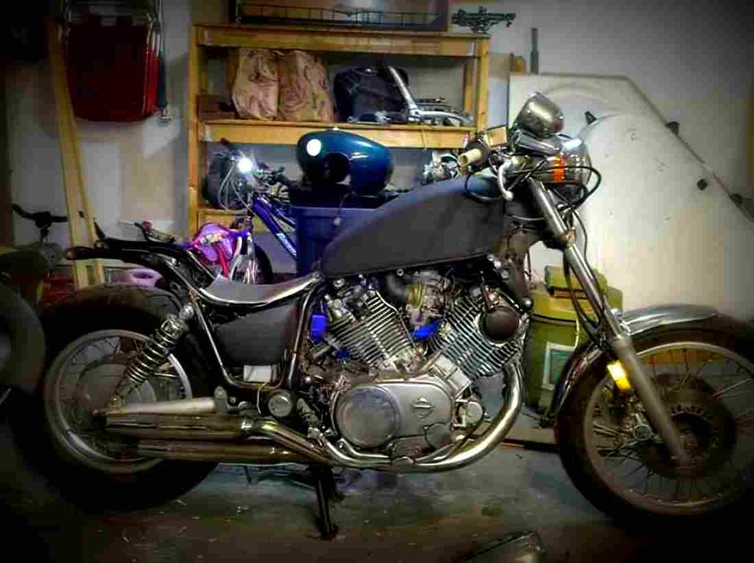 Honda CX 500 (reduced effect) 1981 4 motorbike A4 Photo Print