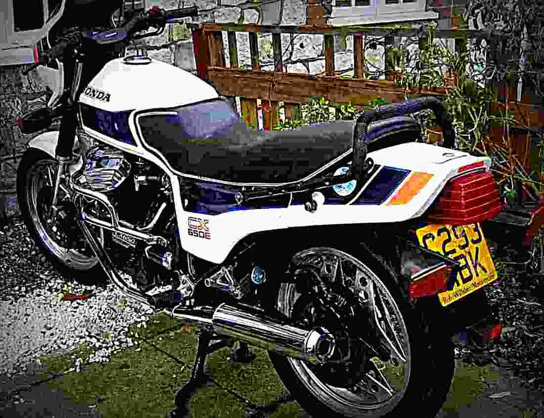 Honda CX 650 E 1984 6 motorbike A4 Photo Print