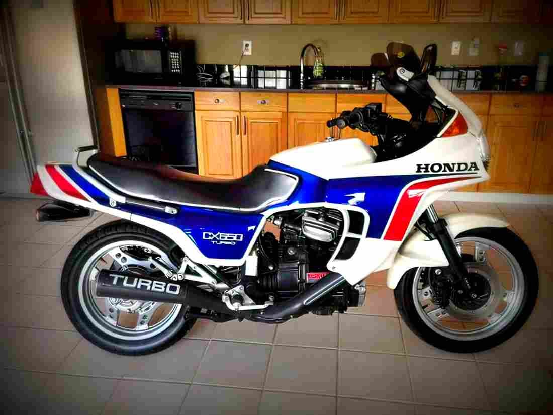 Honda CX 650 Turbo 1985 5 motorbike A4 Photo Print