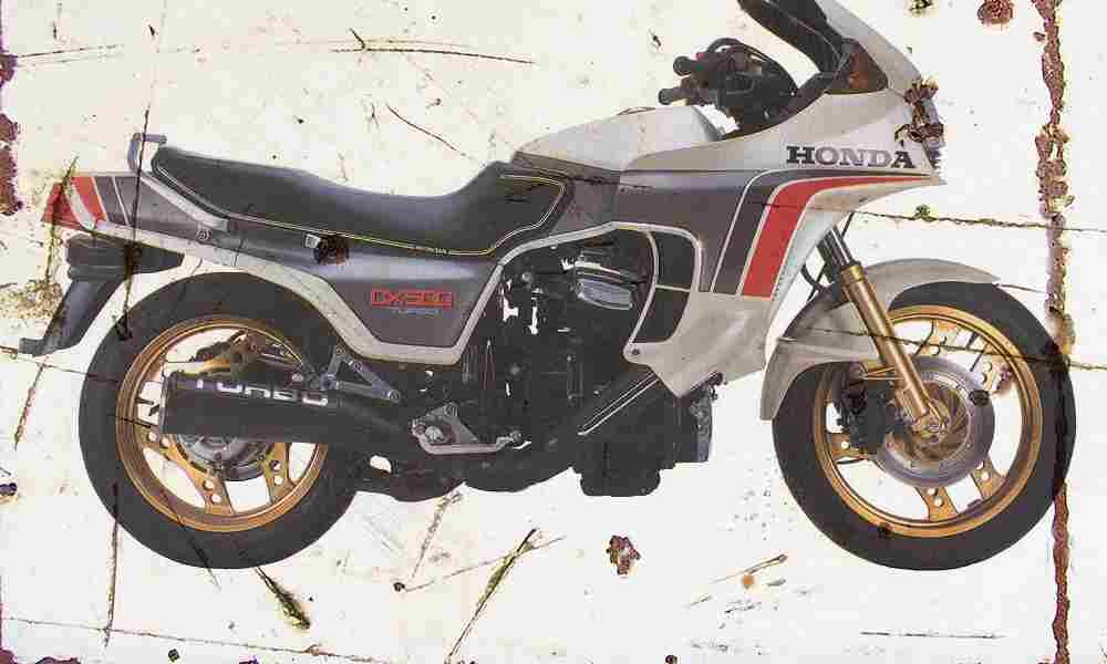 Honda CX500 Turbo 1982 Aged Vintage A4 Photo Print