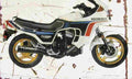 Honda CX650 Turbo 1983 Aged Vintage A4 Photo Print