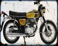 Honda Cb 250 75 Motorbike Vintage Aged A4 Photo Print