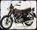 Honda Cb 250K2 Motorbike Vintage Aged A4 Photo Print