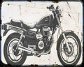 Honda Cb 450Sc 1 Motorbike Vintage Aged A4 Photo Print