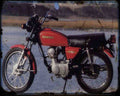 Honda Cb125S 76 Motorbike Vintage Aged A4 Photo Print