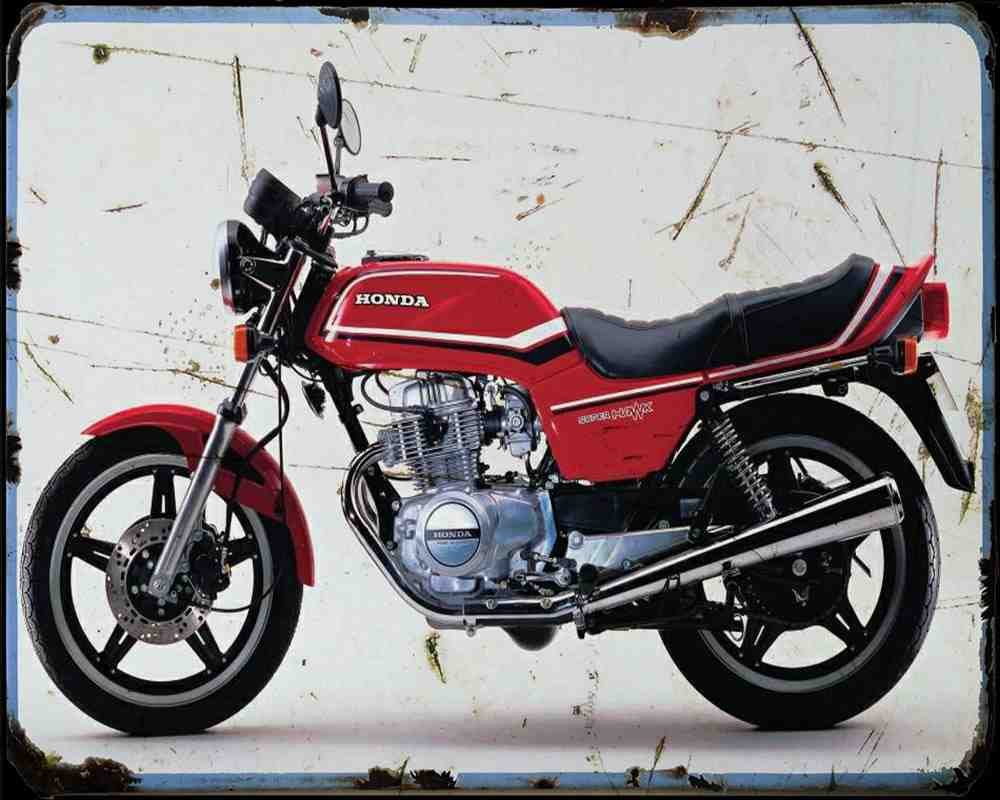 Honda Cb250 Superhawk 80 A4 Photo Print Motorbike Vintage Aged