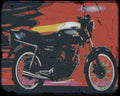 Honda Cb250Rs 81 Motorbike Vintage Aged A4 Photo Print