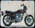 Honda Cb250T 79 Motorbike Vintage Aged A4 Photo Print