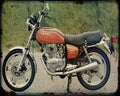 Honda Cb400A 2 A4 Photo Print Motorbike Vintage Aged