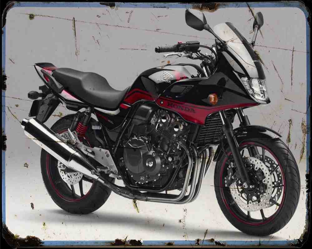 Honda Cb400S Se 16 Motorbike Vintage Aged A4 Photo Print