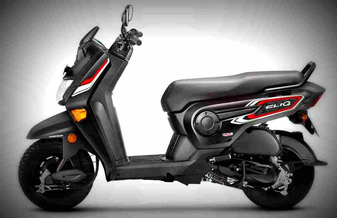 Honda CliQ 2018 2 motorbike A4 Photo Print