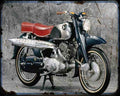 Honda Cs71 Motorbike Vintage Aged A4 Photo Print