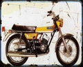 Honda Dx250 70 A4 Photo Print Motorbike Vintage Aged