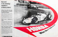 Honda F1 Race Vintage Retro Advert Poster A4 Photo Print