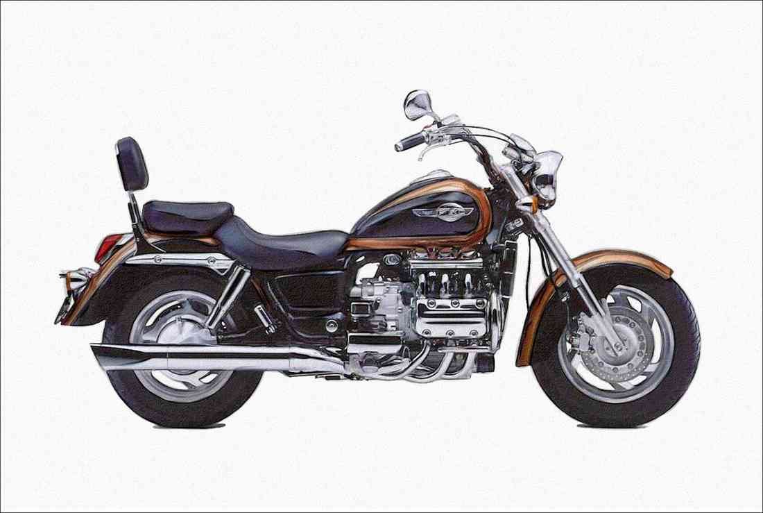 Honda F6C 1998 2021 pencil LTD A4 Photo Print