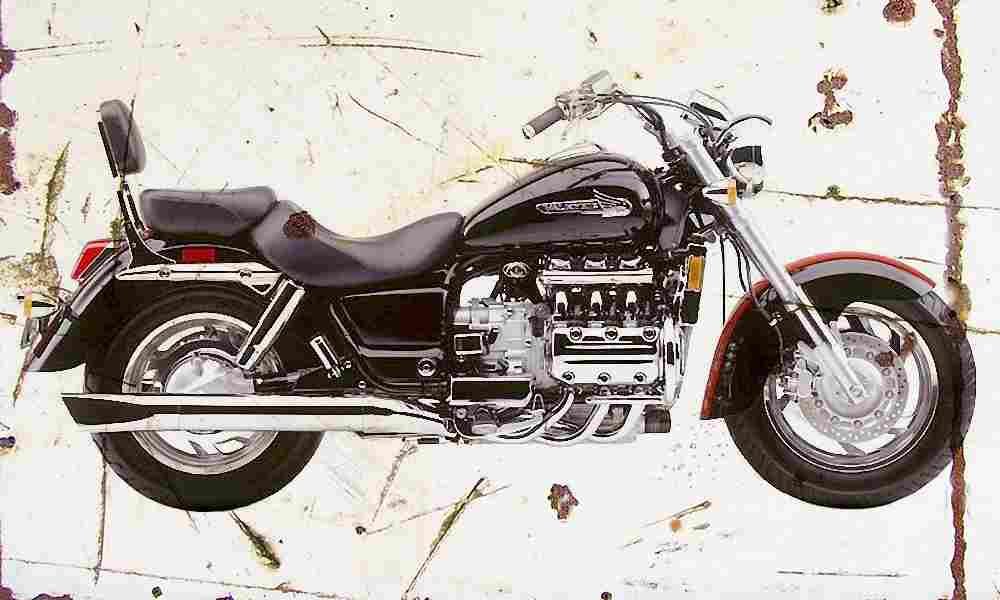 Honda F6C Valkyrie 2001 Aged Vintage A4 Photo Print