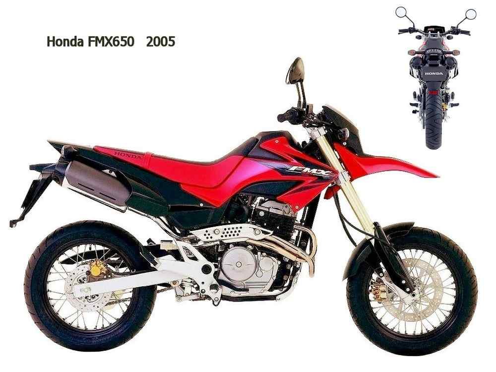 Honda FMX650 2005 motorbike A4 Photo Print