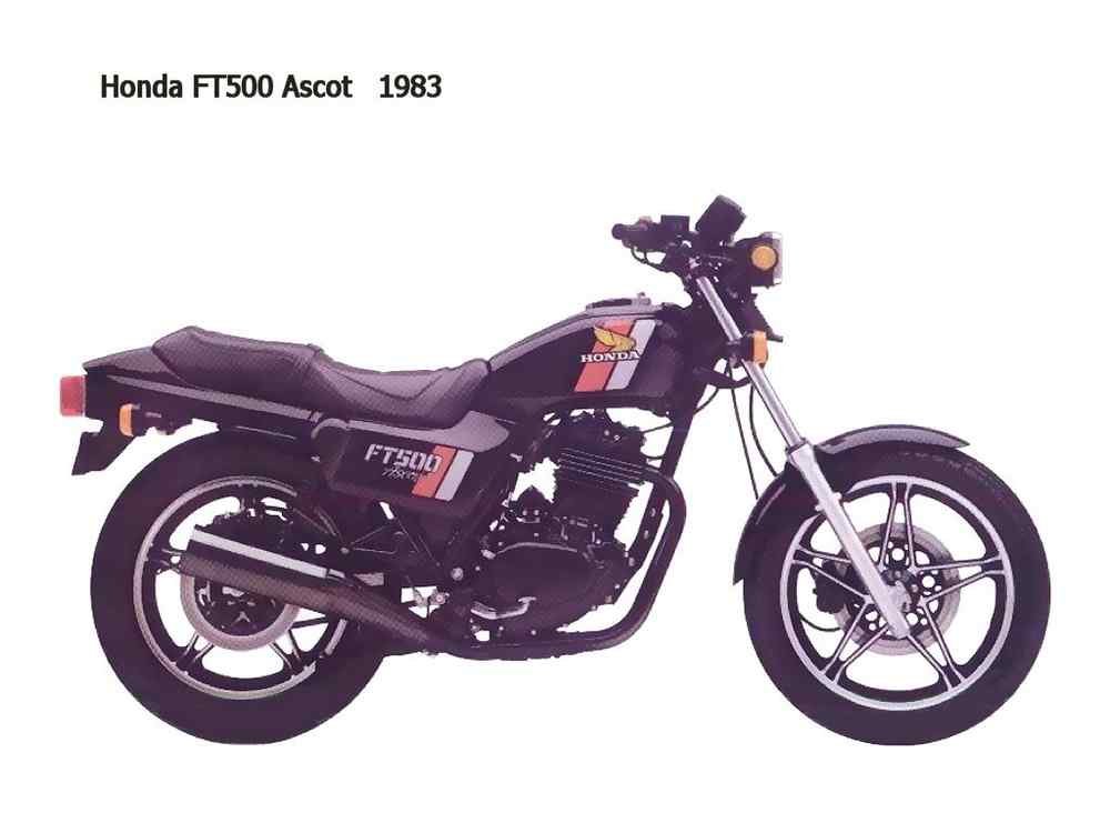 Honda FT500 Ascot 1983 motorbike A4 Photo Print