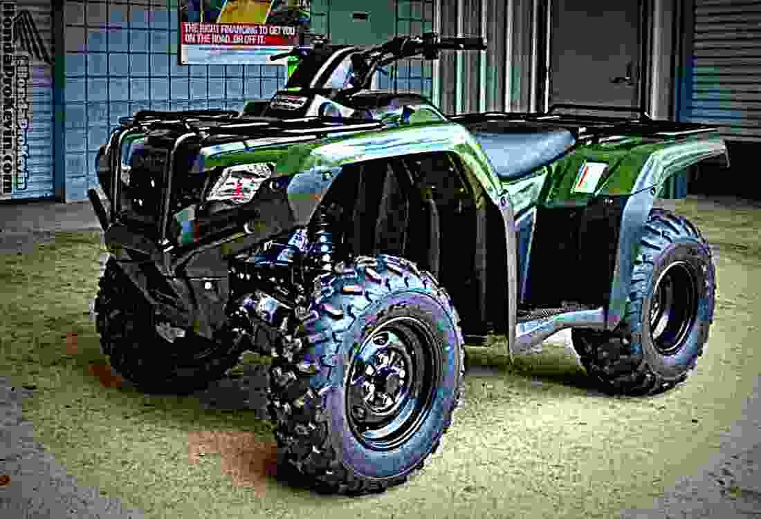 Honda FourTrax Rancher 2017 2 motorbike A4 Photo Print