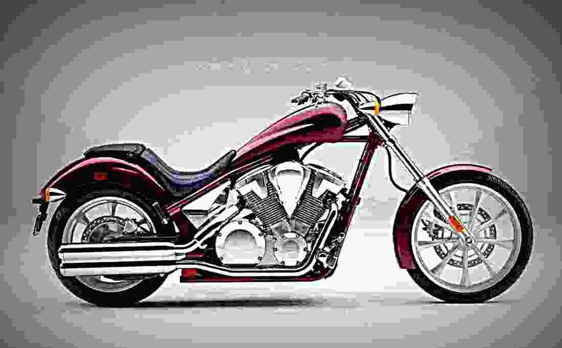 Honda Fury 2009 3 motorbike A4 Photo Print