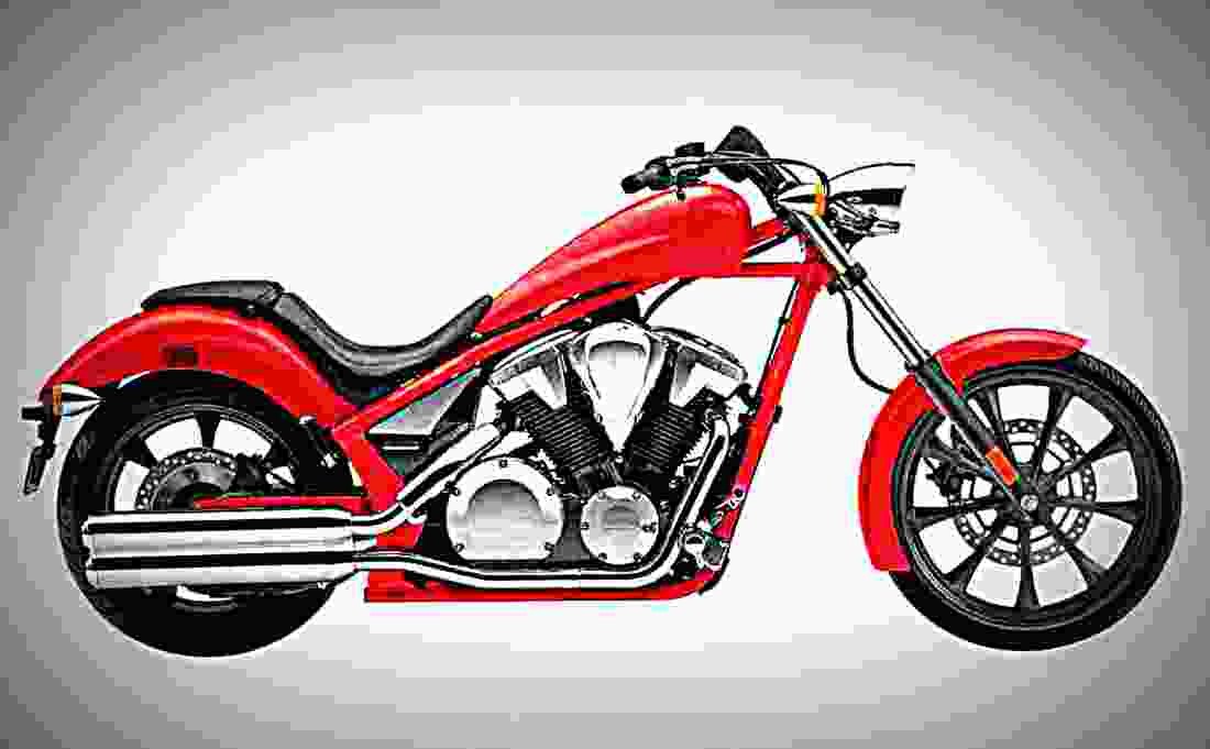 Honda Fury 2009 6 motorbike A4 Photo Print