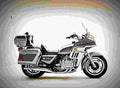 Honda GL 1100 Gold Wing 1983 6 motorbike A4 Photo Print