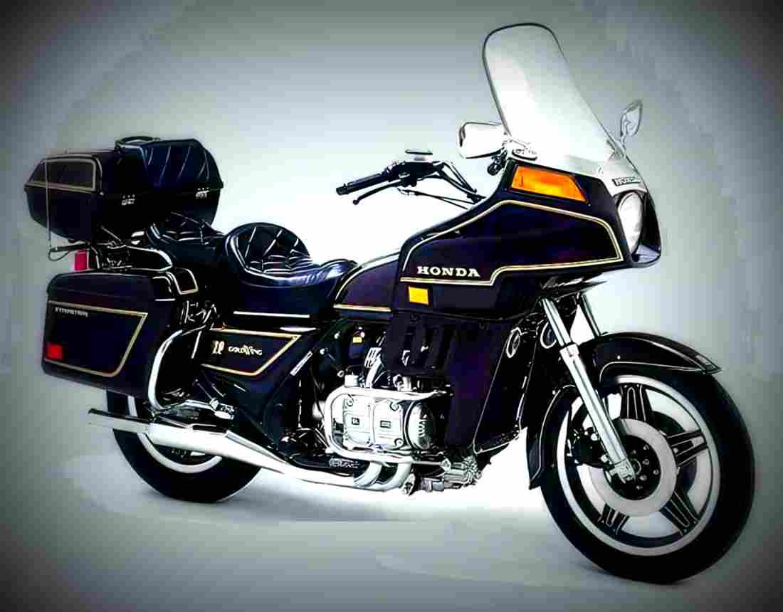 Honda GL 1100 Gold Wing De Luxe 1983 1 motorbike A4 Photo Print