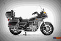 Honda GL 1100 Gold Wing De Luxe 1983 5 motorbike A4 Photo Print