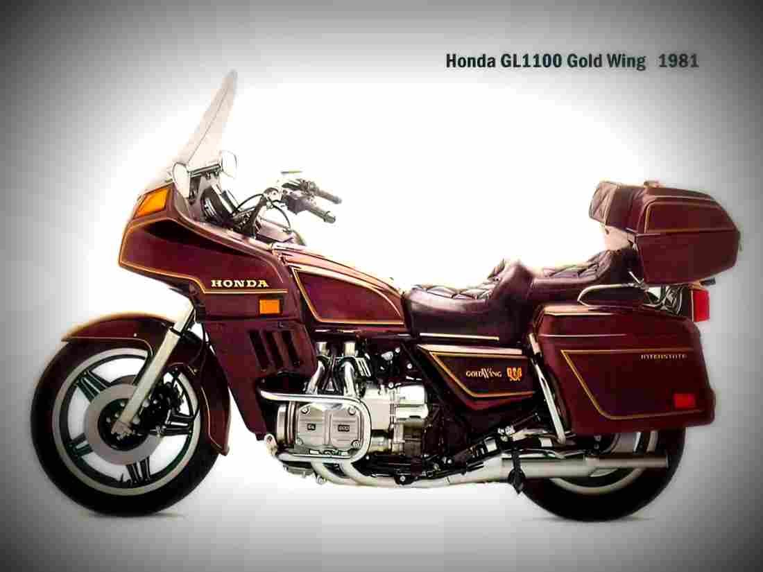 Honda GL 1200 DX Gold Wing 1987 3 motorbike A4 Photo Print