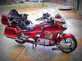 Honda GL 1500 SE 1994 6 motorbike A4 Photo Print