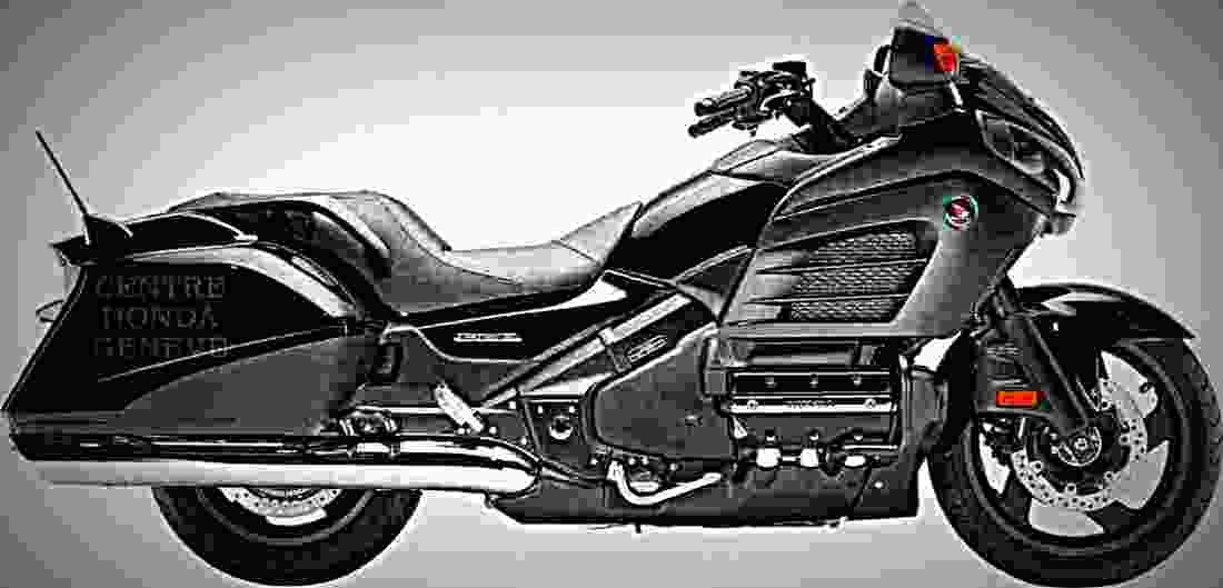Honda GL 1800 F6B 2013 1 motorbike A4 Photo Print