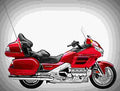 Honda GL 1800 Gold Wing 2001 1 motorbike A4 Photo Print