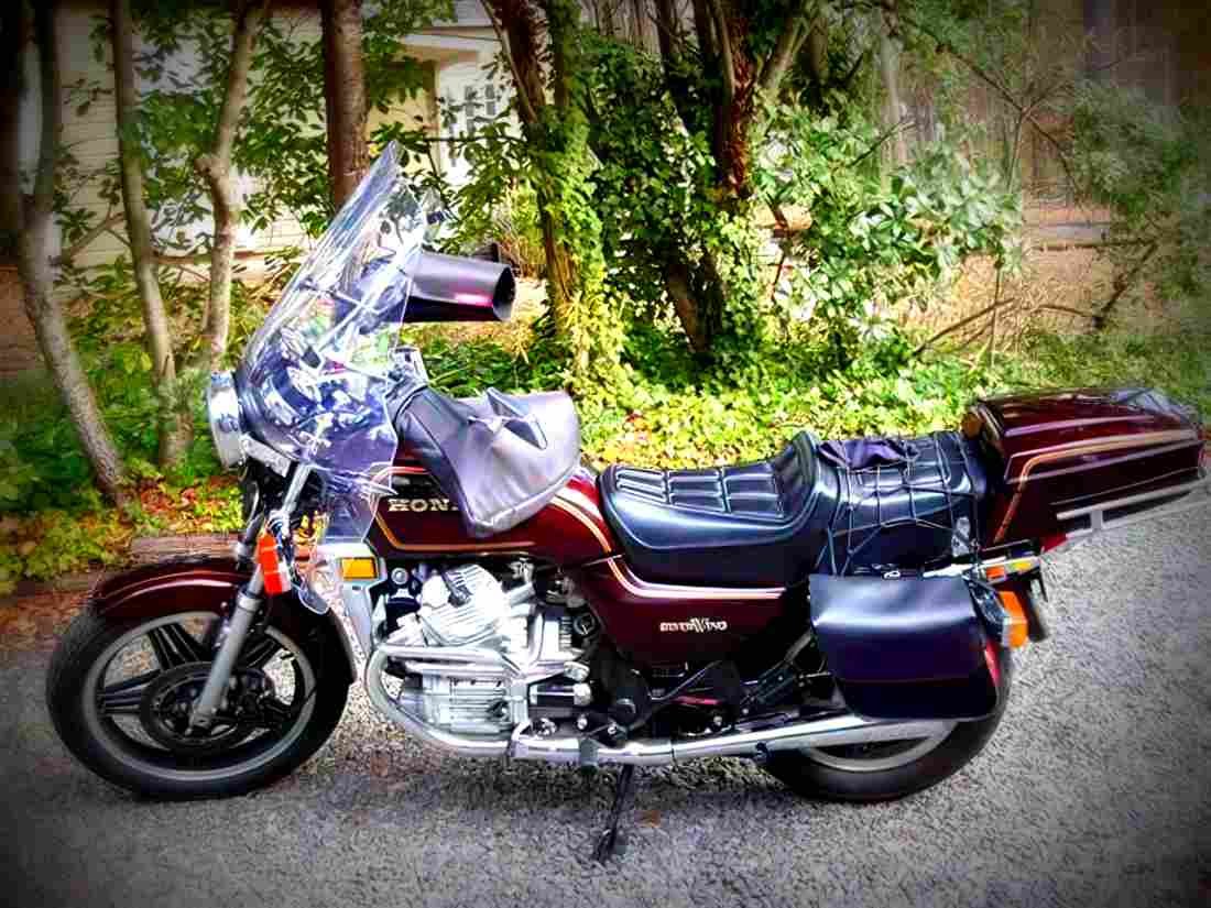Honda GL 500 Silver Wing (reduced effect) 1982 3 motorbike A4 Photo Print