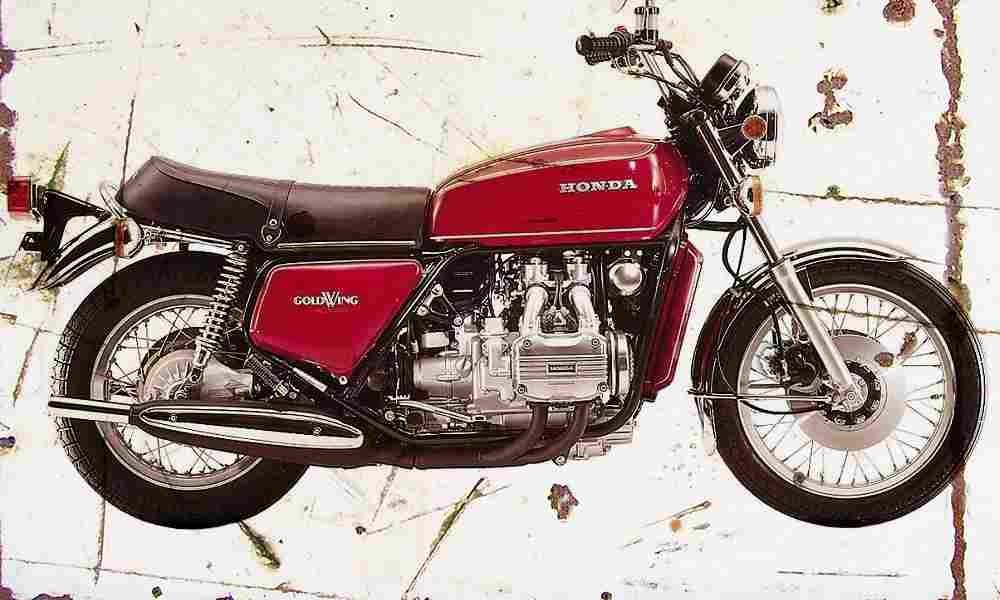 Honda GL1000 1975 Aged Vintage A4 Photo Print