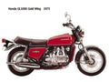 Honda GL1000 1975 motorbike A4 Photo Print