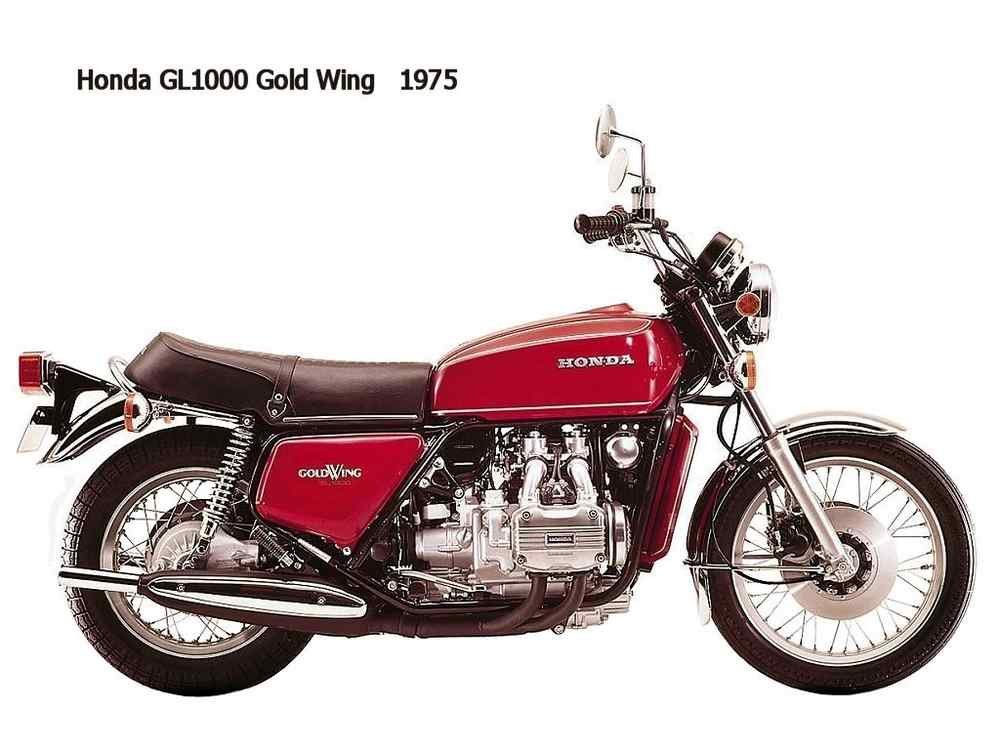 Honda GL1000 1975 motorbike A4 Photo Print