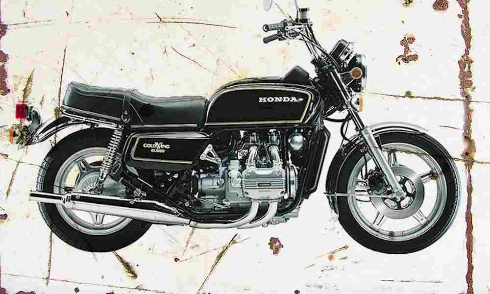 Honda GL1000 1978 Aged Vintage A4 Photo Print
