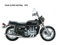 Honda GL1000 1978 motorbike A4 Photo Print