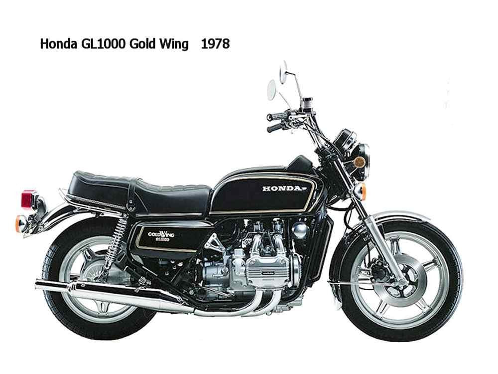 Honda GL1000 1978 motorbike A4 Photo Print