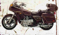 Honda GL1100 1981 Aged Vintage A4 Photo Print