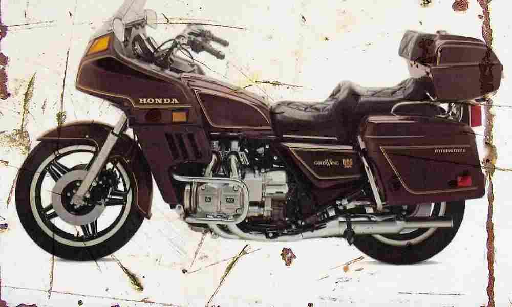 Honda GL1100 1981 Aged Vintage A4 Photo Print