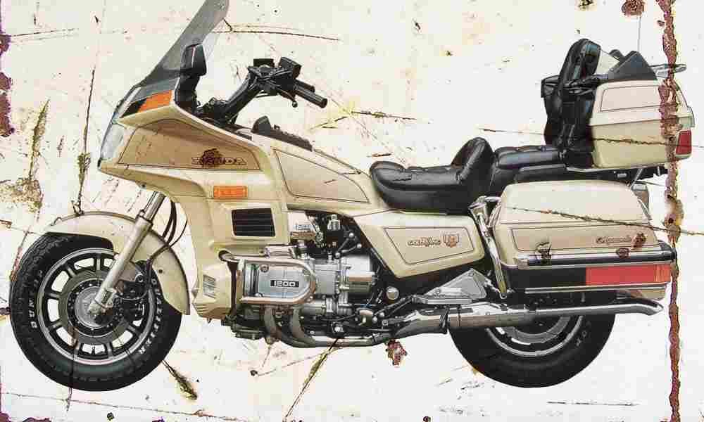 Honda GL1200 1985 Aged Vintage A4 Photo Print
