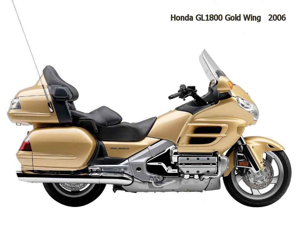 Honda GL1800 2006 motorbike A4 Photo Print