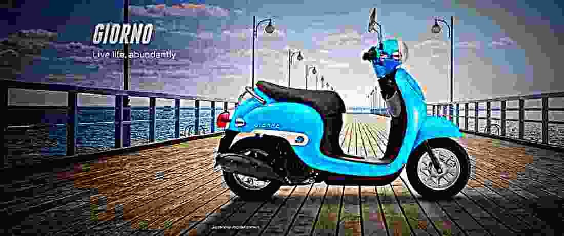 Honda Giorno 2017 3 motorbike A4 Photo Print