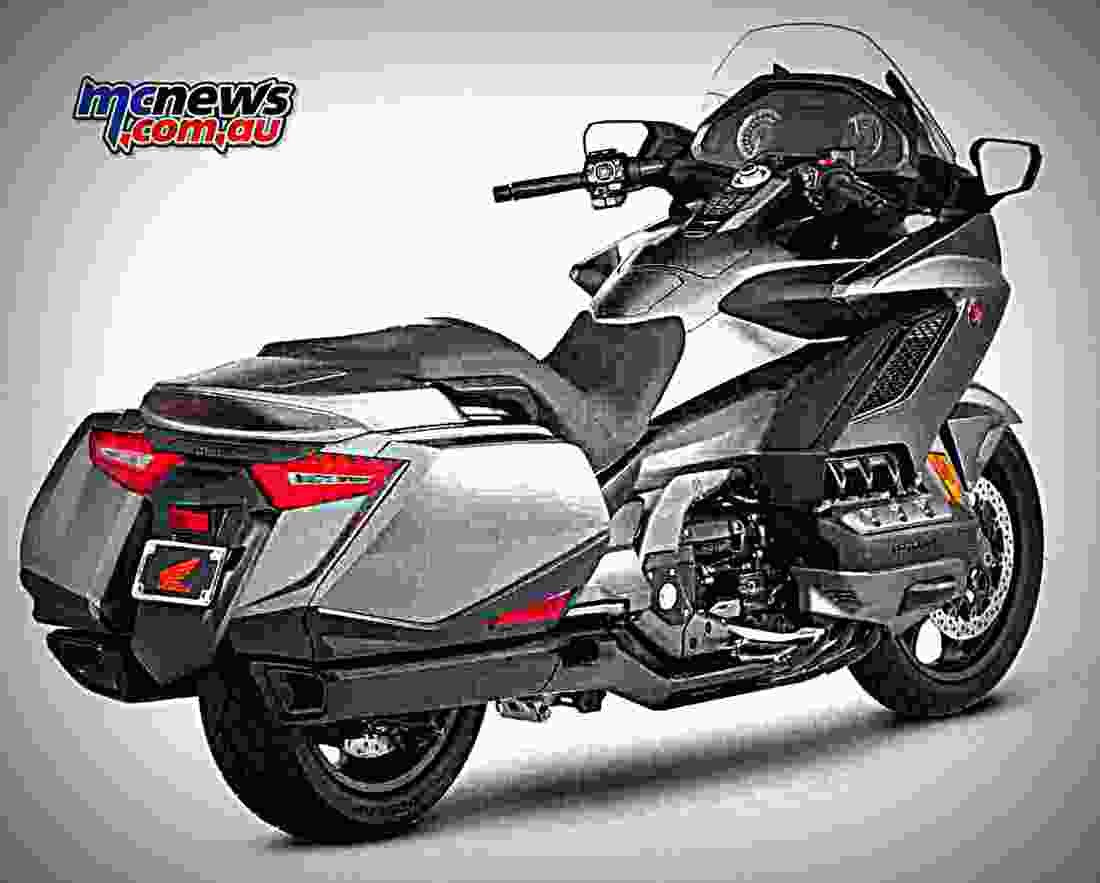 Honda Gold Wing 2018 2 motorbike A4 Photo Print